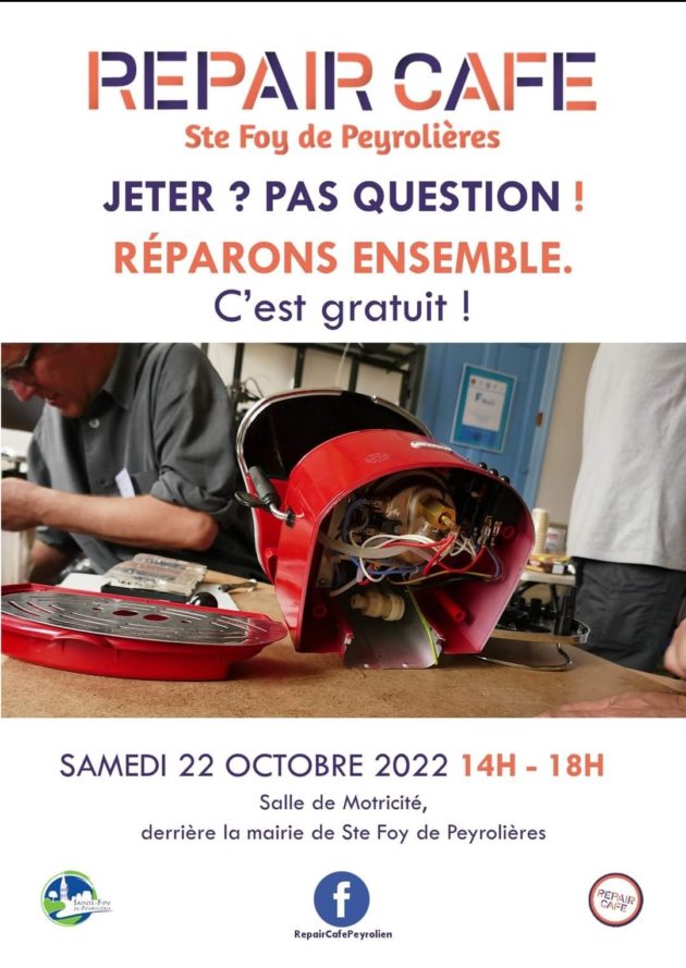 Repair Cafe Mairie De Sainte Foy De Peyroli Res